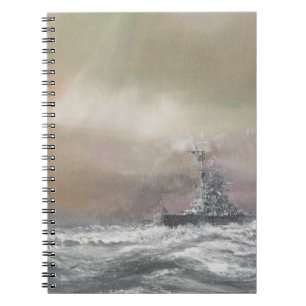 Caderno Espiral Bismarck sinaliza Prinz Eugen 0959hrs o 24 de maio