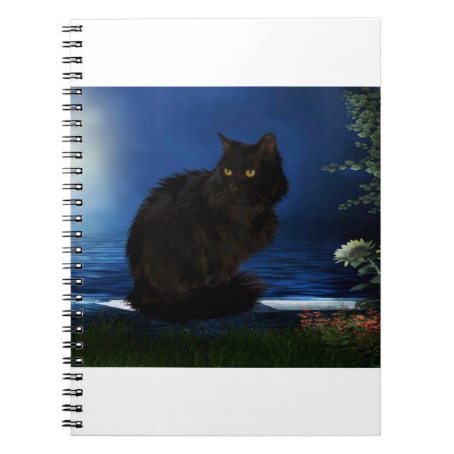Caderno Espiral Black Cat Black Doméstico (Frente)