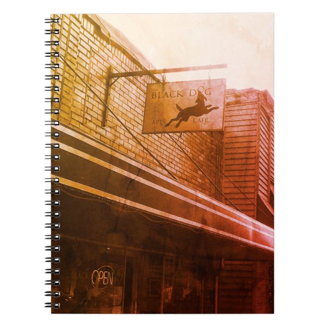Caderno Espiral Black Dog Cafe notebook (Frente)