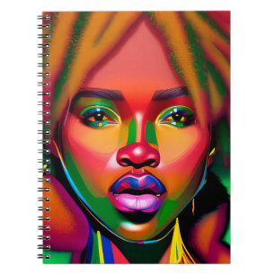 Caderno Espiral Black Girl Magic Melanin Poppin Décima Décima Rain