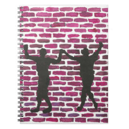 Caderno Espiral Black Magic Hollyhock by Yeshaya Dank Wood Wall Ar