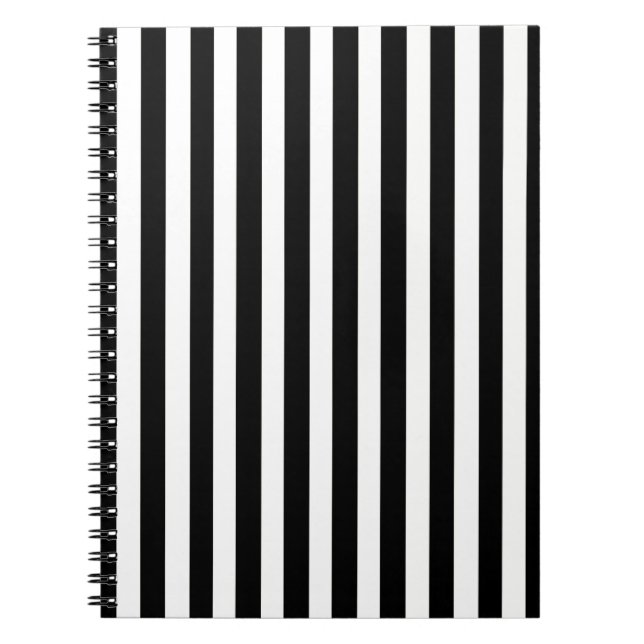 Caderno Espiral Black Modern Stripes (Frente)