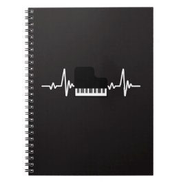 Caderno Espiral Black Pianist Gifts Piano Player Music Musicians