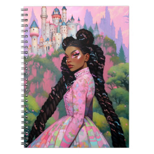 Caderno Espiral Black Princess Fantasy Art