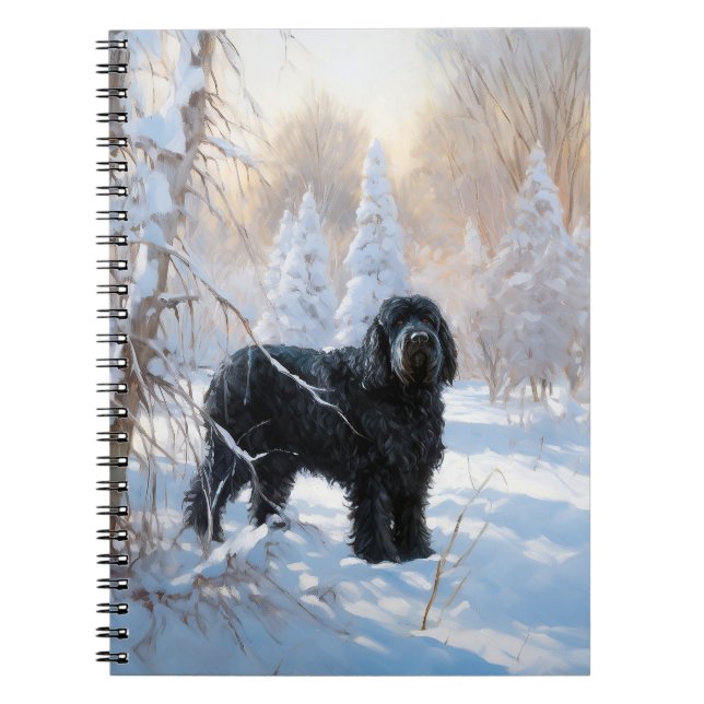 Caderno Espiral Black Russian Terrier Que Neve (Frente)