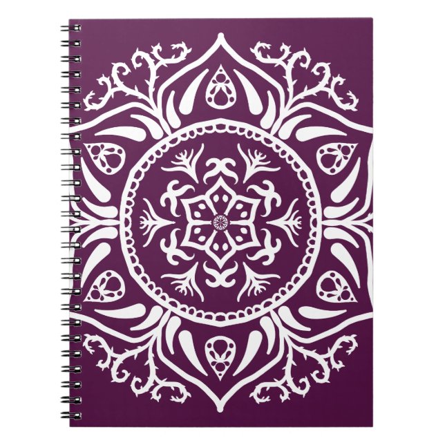Caderno Espiral Blackberry Mandala (Frente)