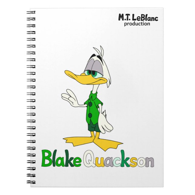 Caderno Espiral Blake Quackson  (Frente)