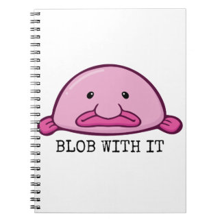 Caderno Espiral Blob com ele / blobfish