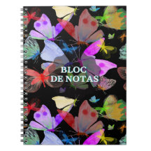 Bloc de notas mariposas