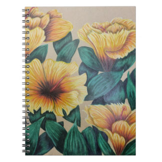 Caderno Espiral Bloco de anotações amarelo