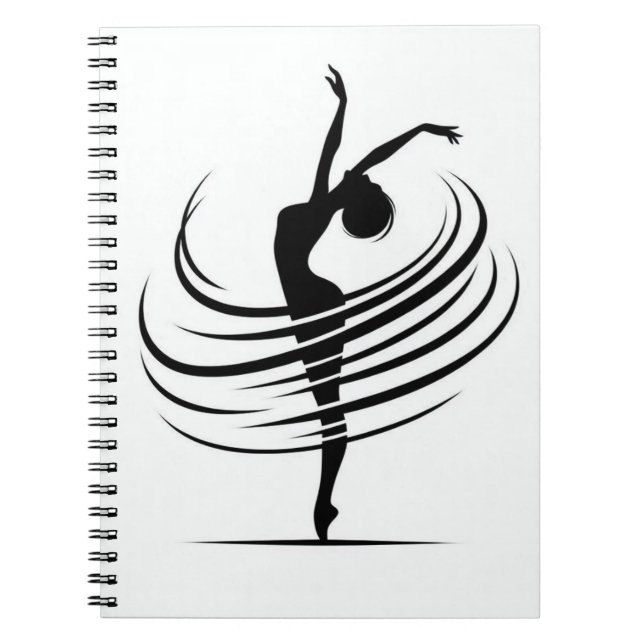 Caderno Espiral Bloco de anotações dançante (Frente)