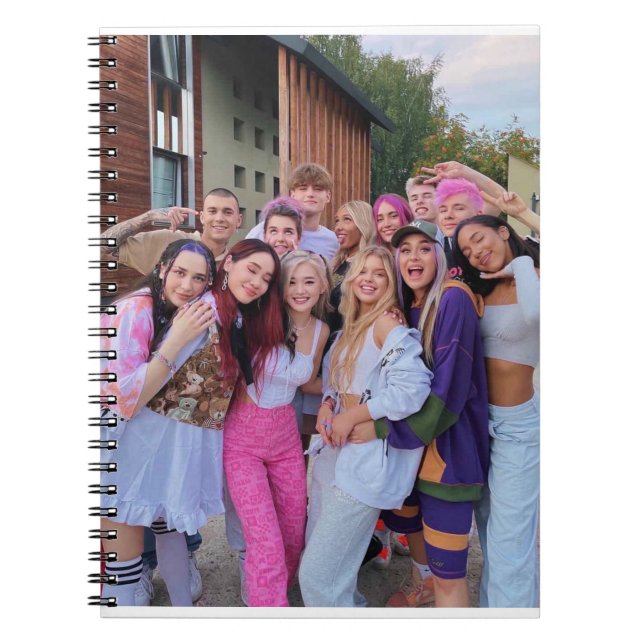 Caderno Espiral bloco de anotações de membros da equipe (Frente)