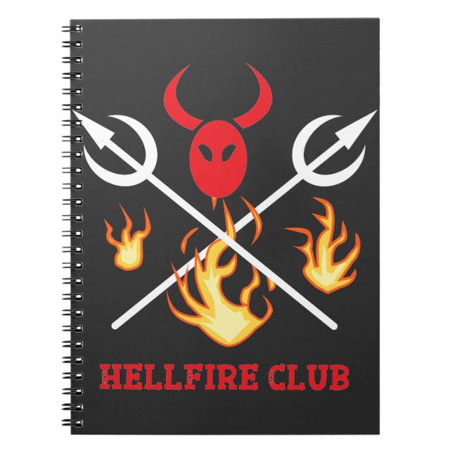 Caderno Espiral Bloco de Anotações do Hellfire Club (Frente)