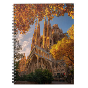 Caderno Espiral Bloco de Anotações do Outono do Sagrada Família