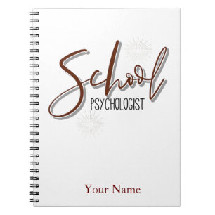 Caderno Espiral Bloco de Anotações do Psicólogo da Escola de No