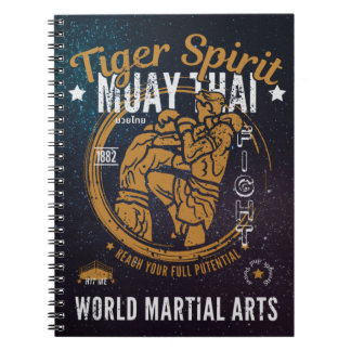 Caderno Espiral Bloco de Anotações Espirais Muay Tailandês - Espír