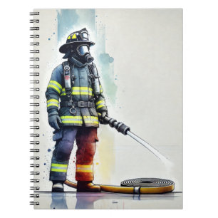 Caderno Espiral Bloco de Anotações Heroico do Bombeiro
