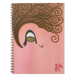 Caderno Espiral Bloco de anotações normal da Curl Girl