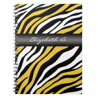 Caderno Espiral Bloco de Anotações Personalizado de Mistura Amarel