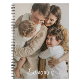 Caderno Espiral bloco de anotações personalizado de nome de foto p