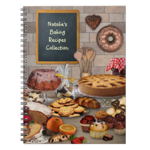 Caderno Espiral Bloco de Anotações (Personalizável) de Receitas