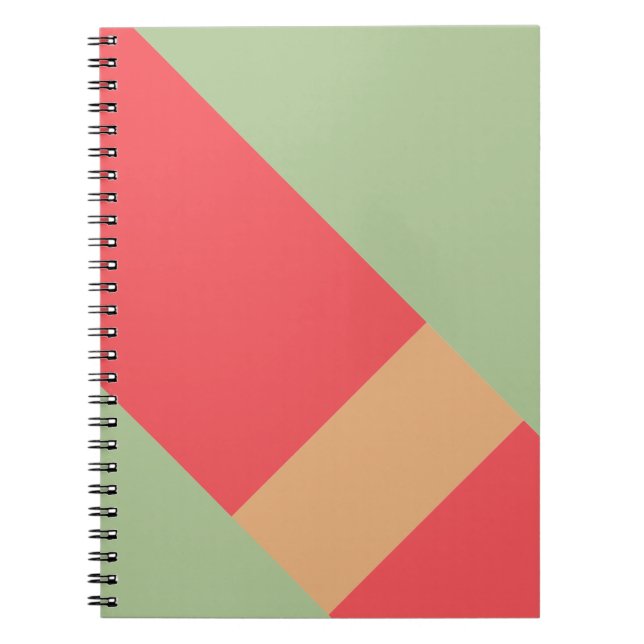 Caderno Espiral Bloco de Cores Geo Moderno 1 (Frente)