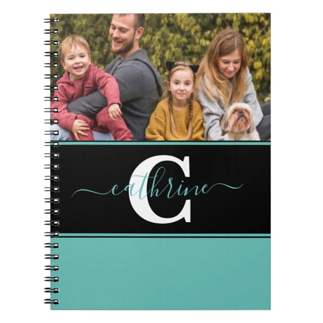 Caderno Espiral Bloco de cores personalizado (Frente)