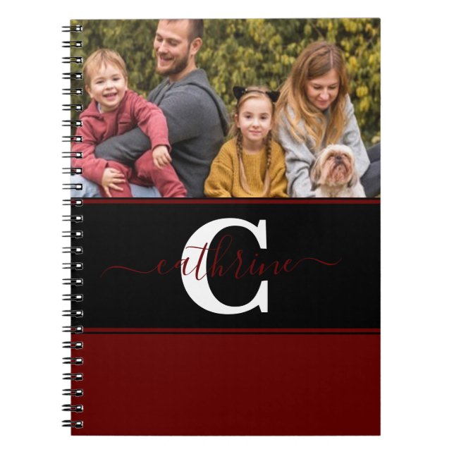 Caderno Espiral Bloco de cores personalizado (Frente)