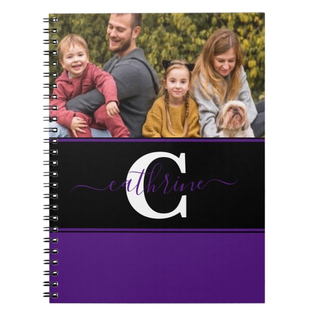 Caderno Espiral Bloco de cores personalizado (Frente)