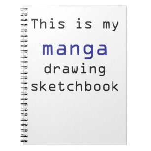 Caderno Espiral Bloco de desenho do desenho de Manga