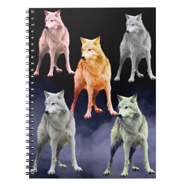 Caderno Espiral bloco de lobo (Frente)