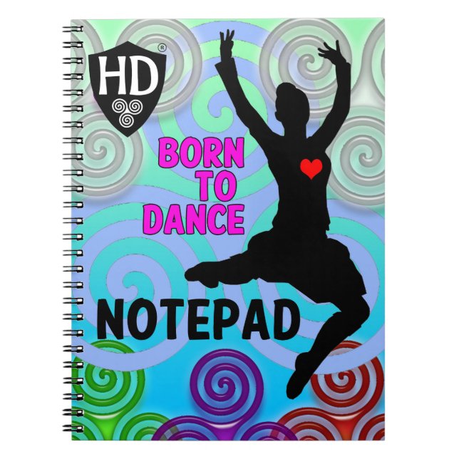 Caderno Espiral Bloco de notas #2 do dançarino das montanhas (Frente)