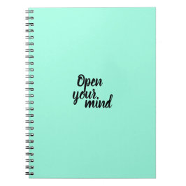 Caderno Espiral Bloco de notas abra sua mente