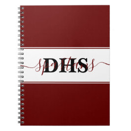 Caderno Espiral Bloco de notas colorido da escola personalizado