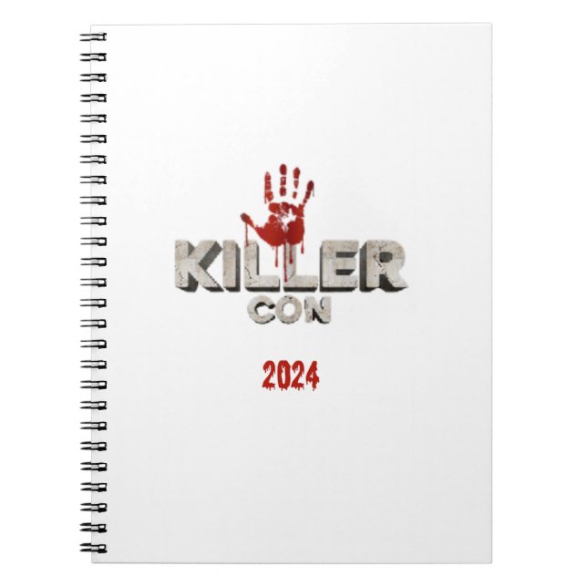 Caderno Espiral Bloco de Notas da Killer Con oficial (Frente)