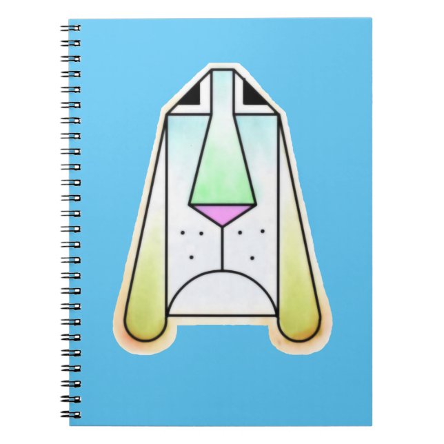 Caderno Espiral Bloco de Notas de Cartoon Droopy Bloodhound Spiral (Frente)
