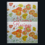 Caderno Espiral Bloco de Notas de Cor de Água Floral da mãe Poppy<br><div class="desc">A mãe Recebe O Notebook Com Cor Floral Pópida. Seu filho está saindo de casa? Um lugar excelente para escrever todas essas receitas de família valiosas para um presente único e tocante! Projetado a partir das minhas pinturas de aquarela originais.</div>
