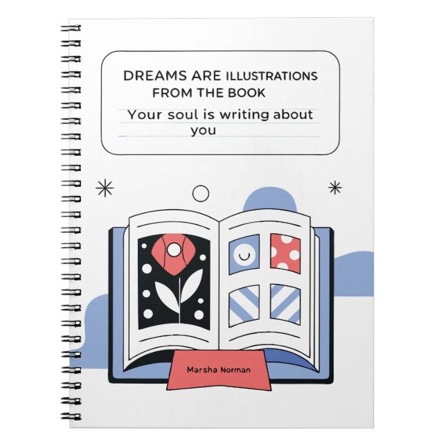 Caderno Espiral Bloco de Notas de Cotação Motivacional (Frente)