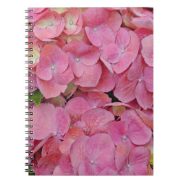 Caderno Espiral Bloco de notas de Diário de flores de Hydrangea ro