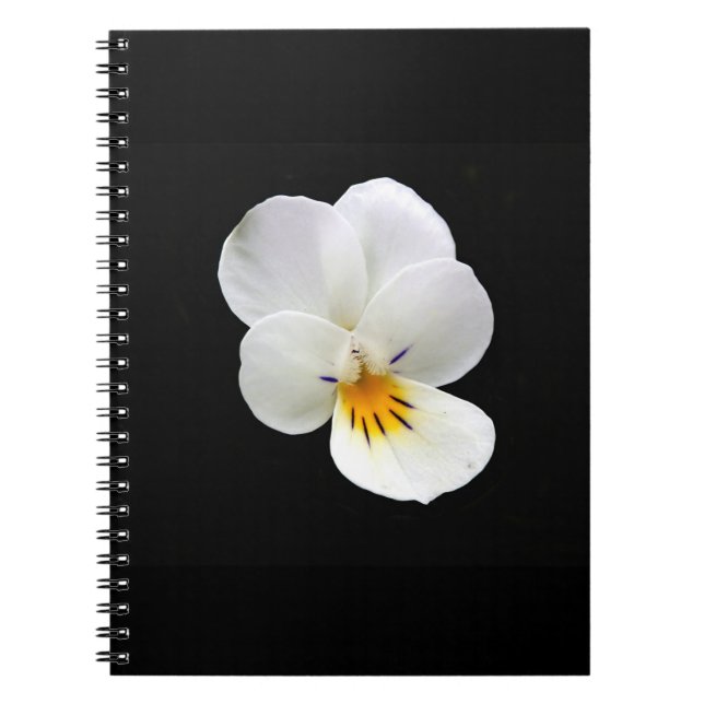 Caderno Espiral Bloco de Notas de Espiral Wild Pansy (Frente)