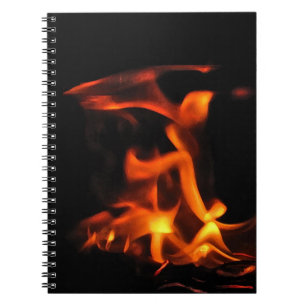 Caderno Espiral Bloco de Notas de Fogo Dançado