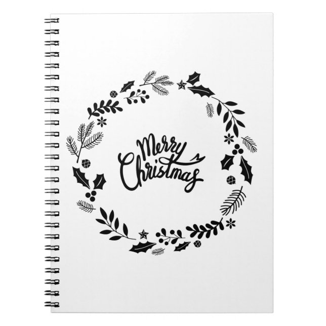 Caderno Espiral Bloco de Notas de Foto (80 Páginas B&W) (Frente)