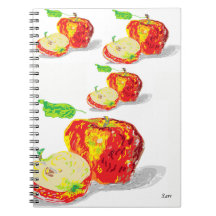 Bloco de Notas de Foto (80 Páginas B&W) Maçãs