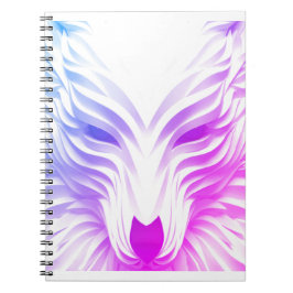 Caderno Espiral Bloco de Notas de Foto de Espiral do Lobo