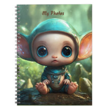 Bloco de Notas de Foto Espiral Bonito