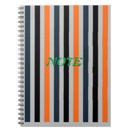 Caderno Espiral Bloco de Notas de Foto Espiral do Stripes