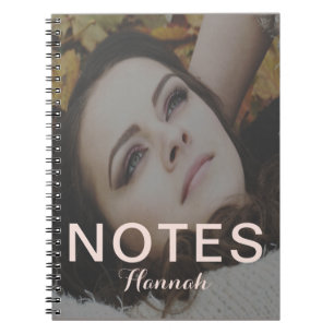 Caderno Espiral Bloco de Notas de Fotografia para Adicionar Nome B