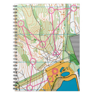 Caderno Espiral Bloco de notas de fotografias - Mapa orientador