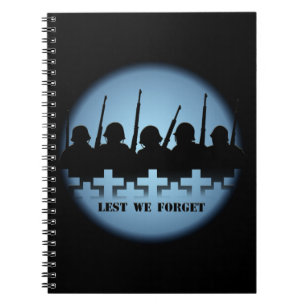 Caderno Espiral Bloco de Notas de Homenagem Militar, Para Não Esqu