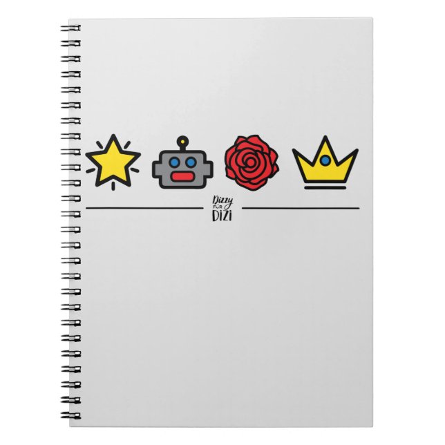 Caderno Espiral Bloco de Notas de Ícones SCK (Frente)